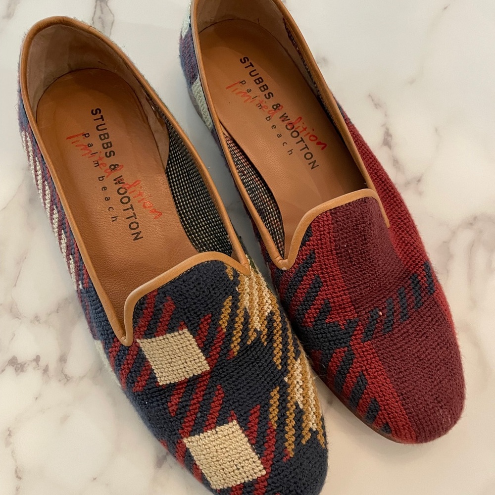 Stubbs & Wooten needlepoint houndstooth